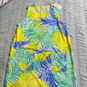 Women’s NWT Mud Pie Tropical Print Sleeveless Dress Size Small